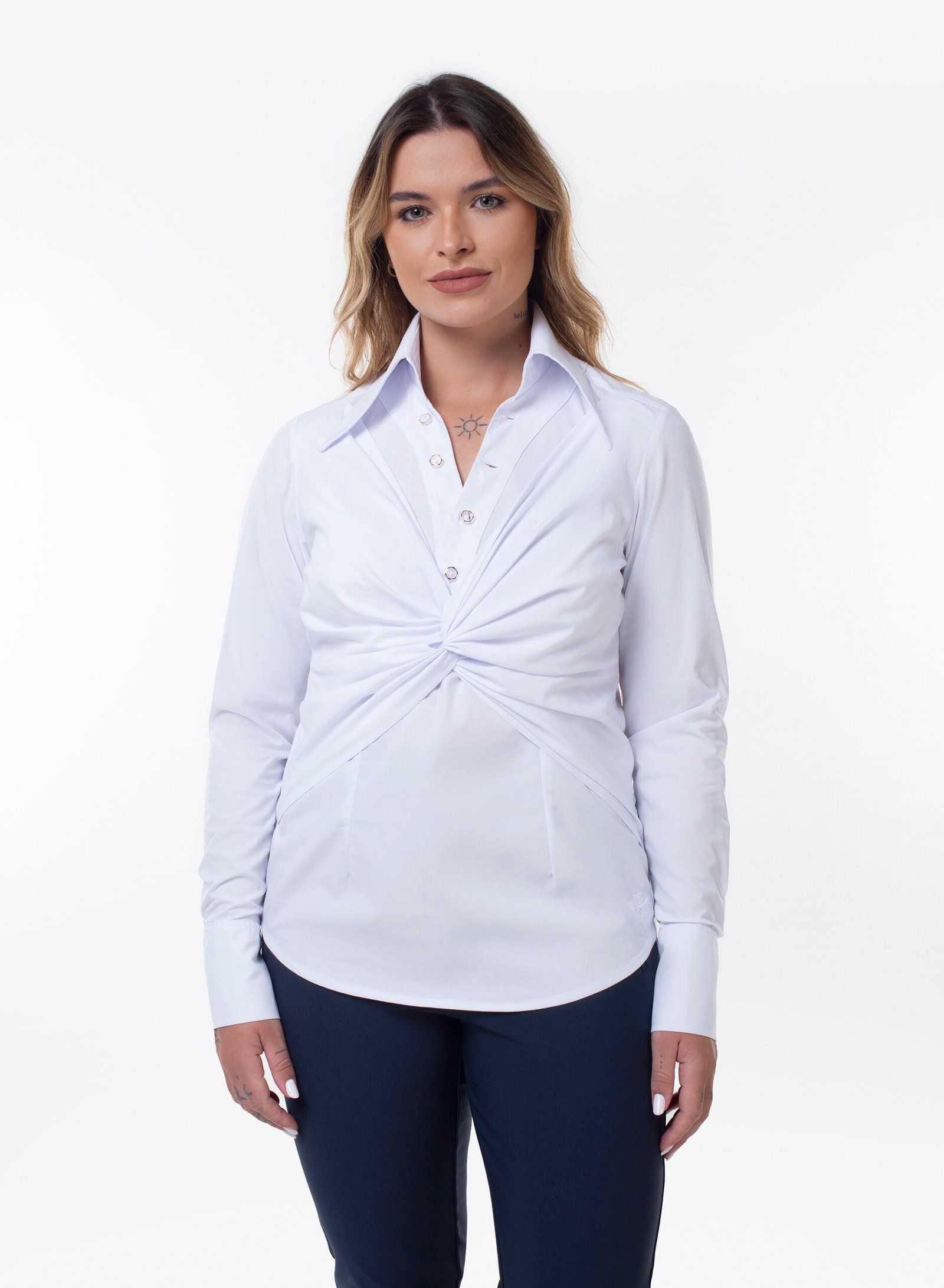 CAMISA IDIANA FRENTE RETTORCIDA -CM008