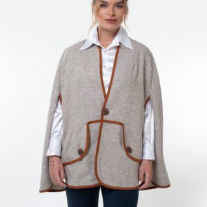 CAPA LÃ MINIMALISTA COM BOLSOS GRANDE EM LÃ- CP002