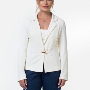 CASAQUETO/ BLAZER FECHAMENTO DOURADO MALHA ALFAIATARIA- CS005