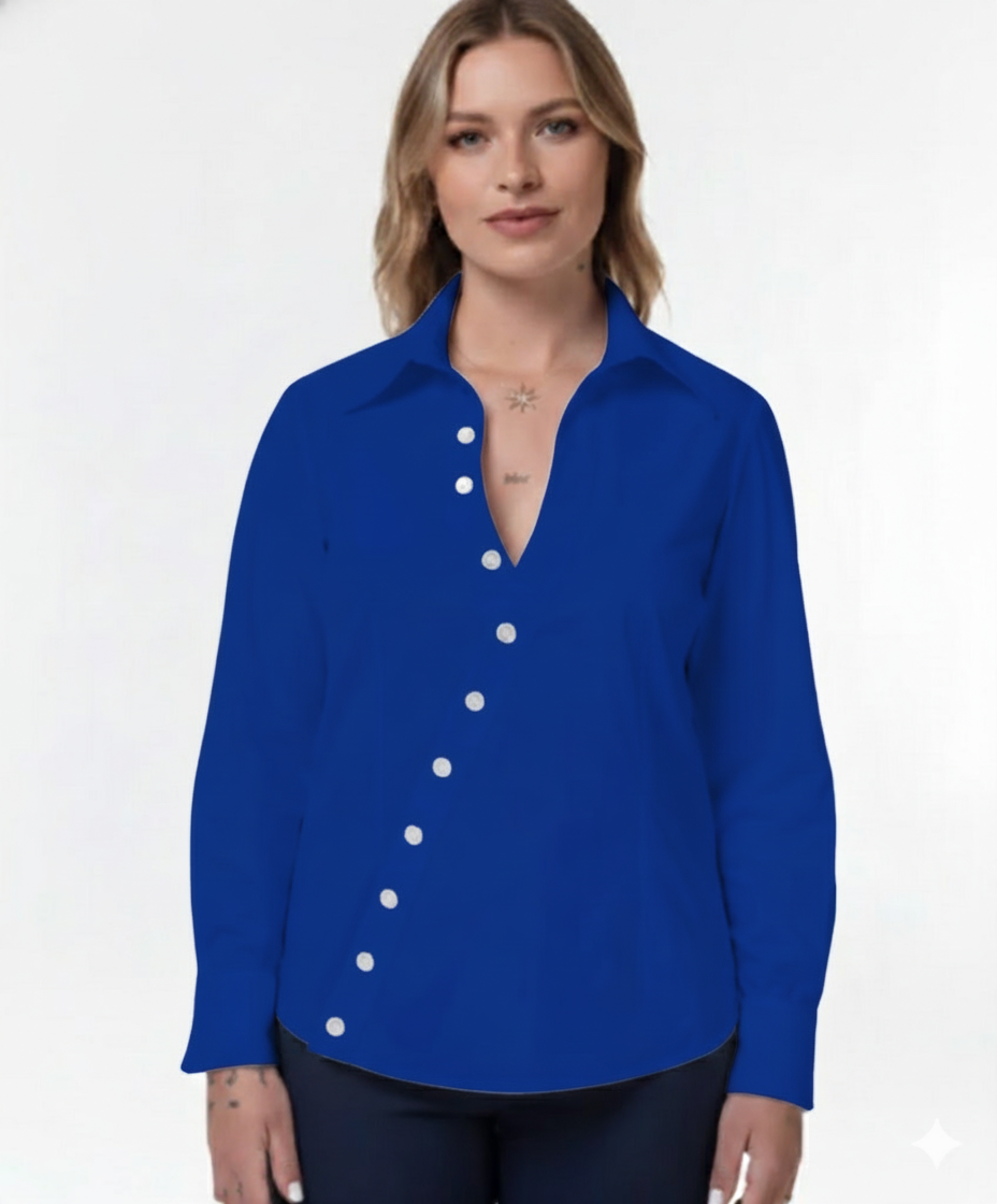 CAMISA AURELIA ABOTAMENTO DIAGONAL - CM007