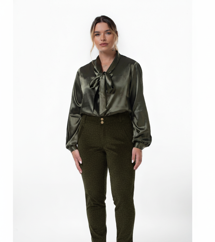 CALÇA CIGARRETE EM VELUDO COM ELASTANO- CA003 - Imagem 7